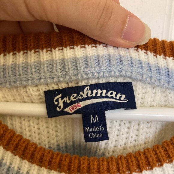 High Neck Sleeveless Striped Sweater Top - Picture 2 of 4